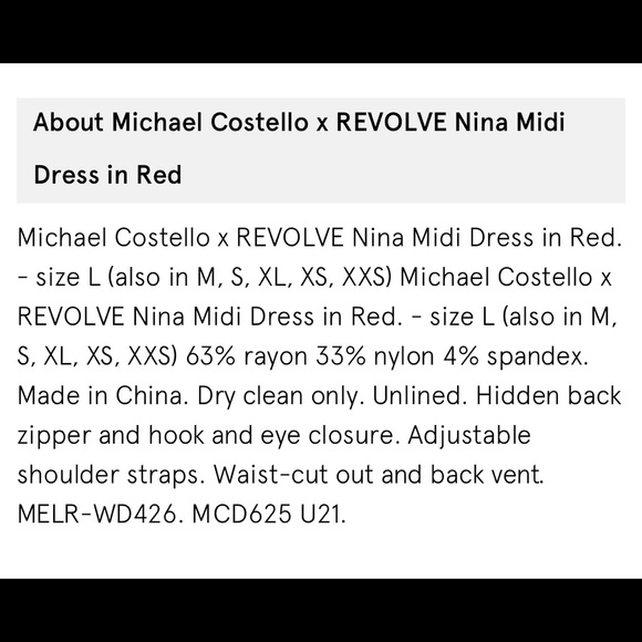 Michael Costello x Revolve Dress - Picture 4 of 5